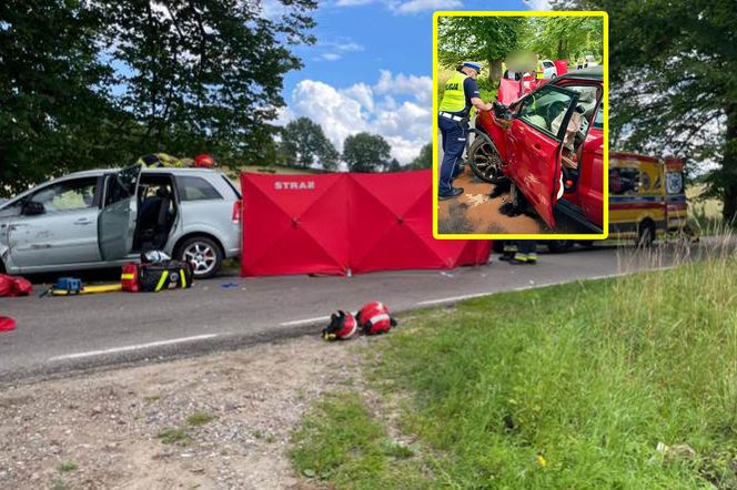 Śmiertelny wypadek pod Bytowem. Rodzice stracili 9-letnią córeczkę, ich synek walczy o życie [ZDJĘCIA]