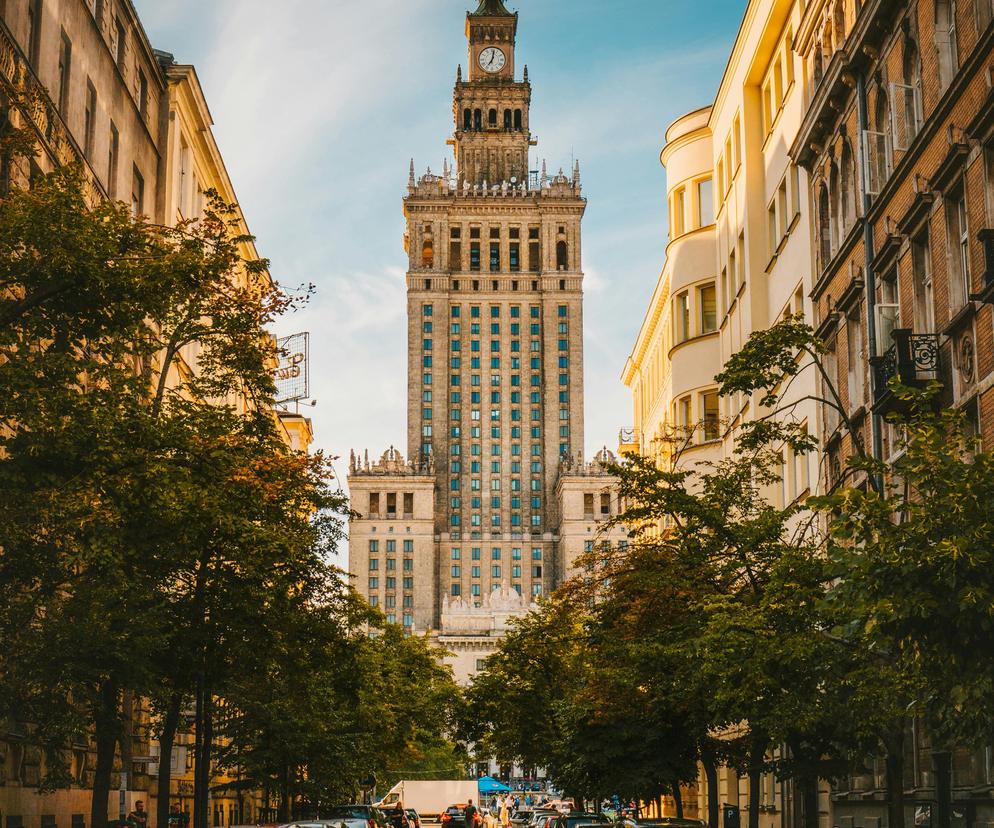 Widok na Pałac Kultury i Nauki 