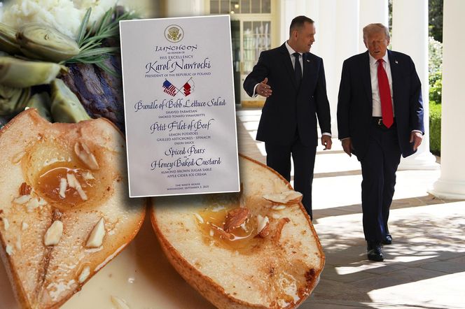 Tak wyglądał obiad Nawrockiego z Trumpem. Menu robi wrażenie!