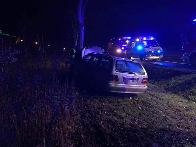 Wypadek w pobydgoskim Żołędowie. Osobówka uderzyła w drzewo! [ZDJĘCIA]