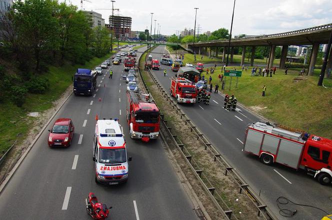 Wypadek autobusu w Warszawie