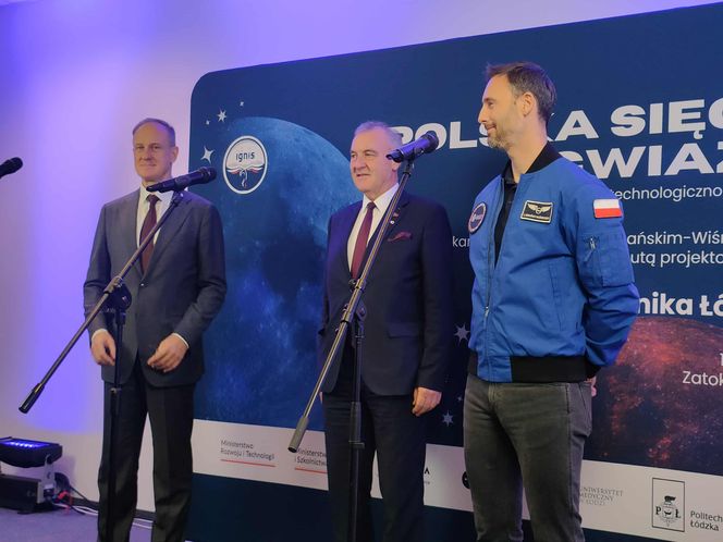 Sławosz Uznański-Wiśniewski odwiedził Politechnikę Łódzką