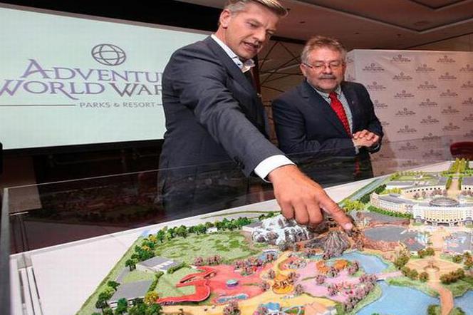 Park rozrywki Adventure World Warsaw w budowie