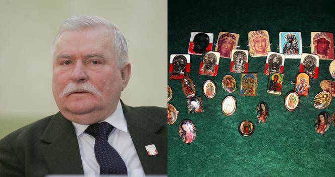 Wałęsa wyjawia historię Matki Bożej w klapie