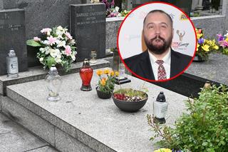 Smutny widok na grobie Dariusza Gnatowskiego w jego urodziny