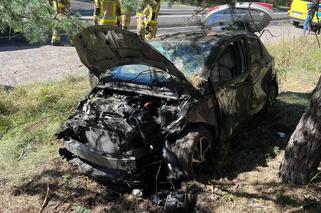 Wypadek w Makowiskach pod Bydgoszczą! Jedna osoba ranna [ZDJĘCIA]
