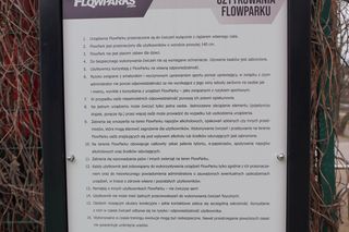 Flowpark w Parku Przy Bażantarni na Ursynowie