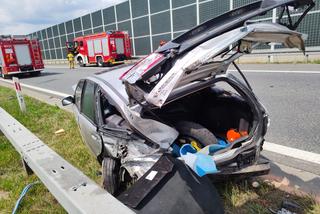 Wypadek na A4 koło Brzeska