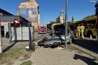 W Chorzowie doszło do dwóch wypadków z motocyklistami. Jeden trafił do szpitala