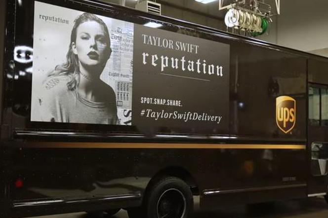 Taylor Swift w reklamie UPS