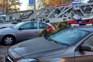 Zgłoszenie o pożarze na Dąbrowskiego w Lesznie. Pożaru nie było