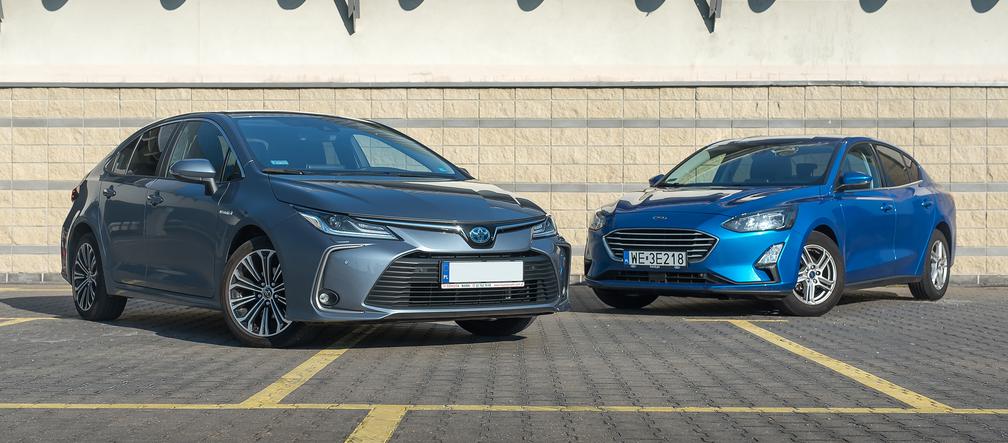 Ford Focus Sedan 1.0 EcoBoost 125 KM 6MT vs. Toyota Corolla Sedan 1.8 Hybrid 122 KM CVT