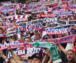 Kibice Górnika Zabrze na meczu z Lechią Gdańsk