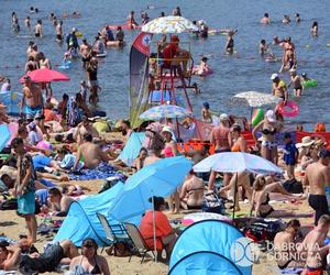 Plażowicze opanowali Pogorię III. Rekordowa frekwencja