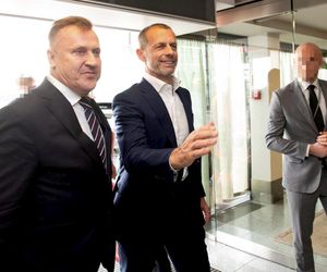 Prezes PZPN powitał prezydenta UEFA. Mamy zdjęcia [GALERIA]