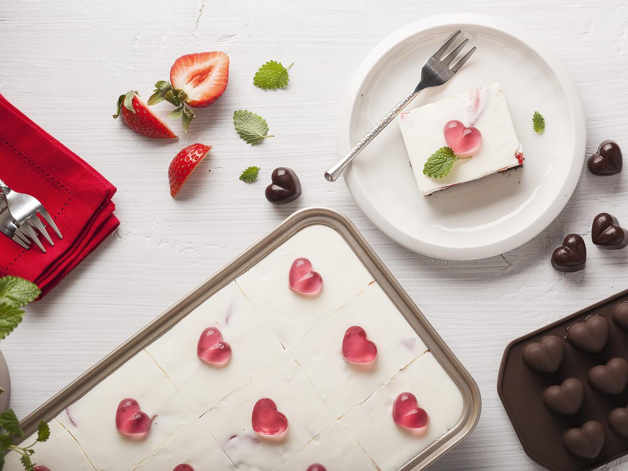 Walentynkowy sernik - przepis na pyszne ciasto