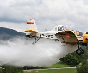 Samolot zrzuci substancję chemiczną na lasy. Ostrzeżenie dla mieszkańców