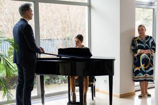 Na dobre i na złe odc. 887: Andrzej Falkowicz (Michał Żebrowski), Sara Berezińska (Agnieszka Kawiorska), Jadzia (Aldona Jankowska)