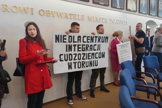 Protestowali przeciwko utworzeniu Centrum Integracji Cudzoziemców w Toruniu