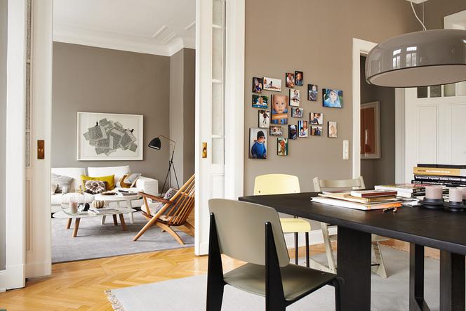 Eklektyczny salon w kamienicy
