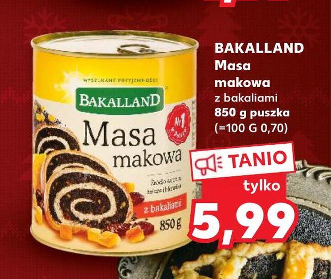 Masa makowa z bakaliami - 5,99 zł/850 g