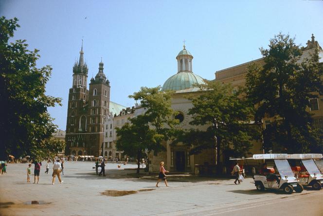 Krakowski Rynek w 1991 r.
