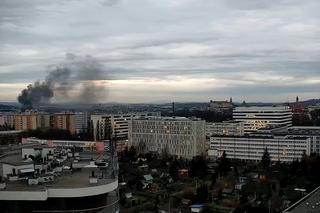 Potężny pożar w centrum Krakowa