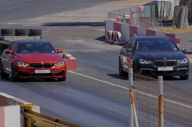Wyścig drag race: BMW M760 Li vs. BMW M4