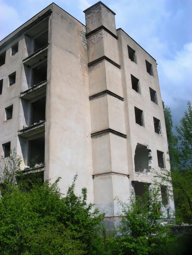 Opuszczona miejscowość Kłomino