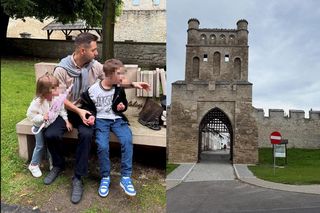 Jaki narzucił sweterek na ramiona i zabrał rodzinę na zamek