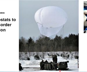 Aerostat RT wraz z platformą bazową