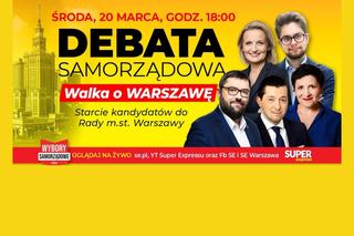 Walka o Warszawę. Debata kandydatów w Super Expressie. Zmierzą się jedynki list do Rady Warszawy