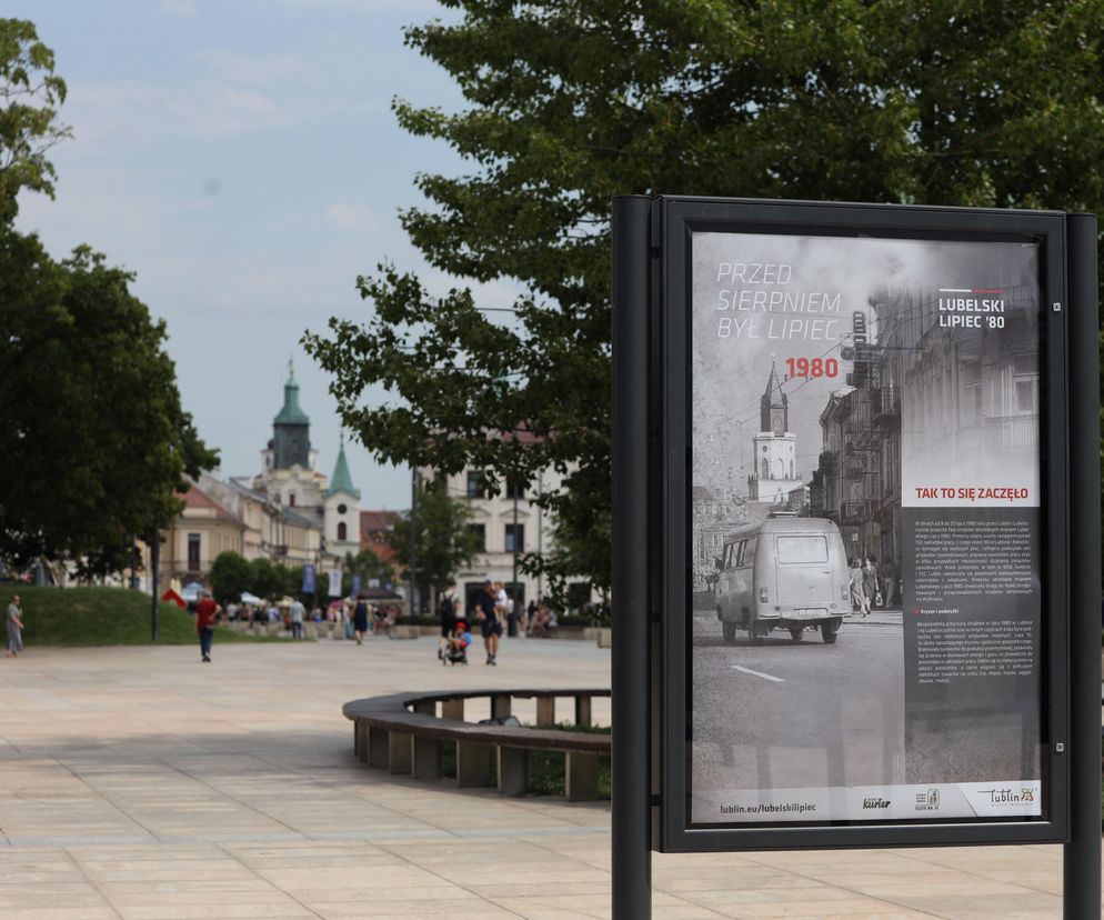 Wystawa „Przed sierpniem był lipiec na Placu Litewskim w Lublinie