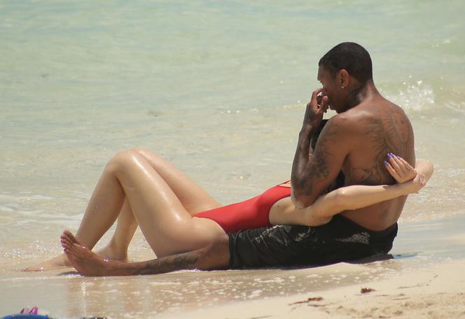 Kylie Jenner i Tyga na plaży