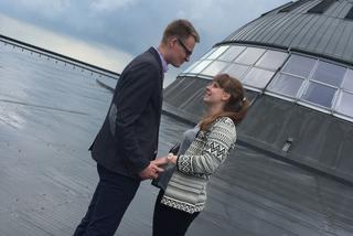 Zaręczyny na dachu Spodka