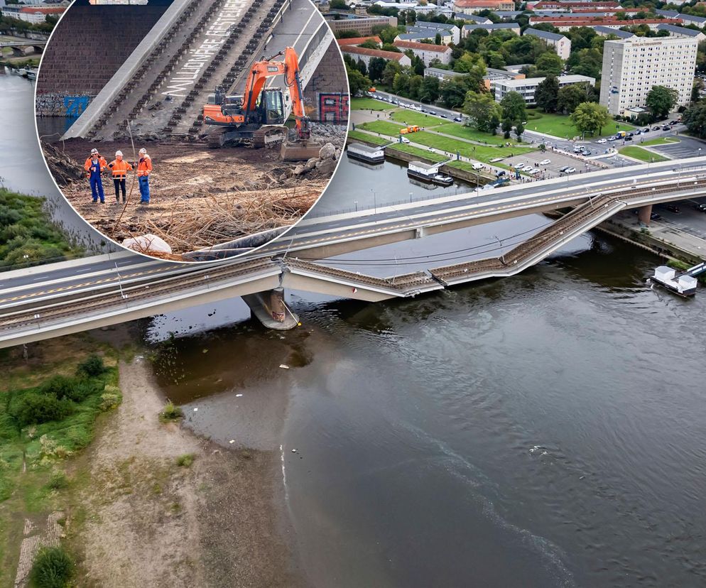 Most runął w ułamku sekundy. Huk obudził mieszkańców w nocy. Tak to mogło wyglądać w Chorzowie