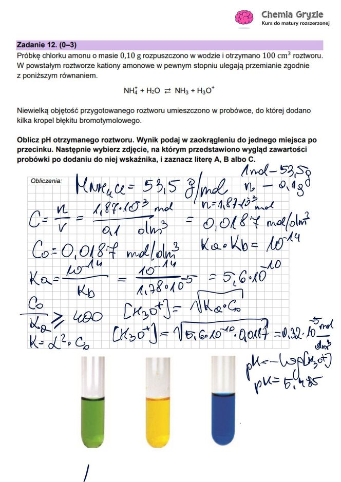 Matura chemia 2025: Odpowiedzi [16.05.2025] nowa formuła 2023