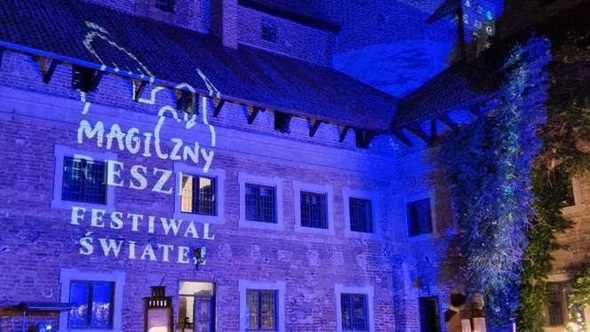 Magiczne iluminacje rozświetliły gotyckie zamczysko. Można poczuć się tu jak w bajce Disneya! [ZDJĘCIA]