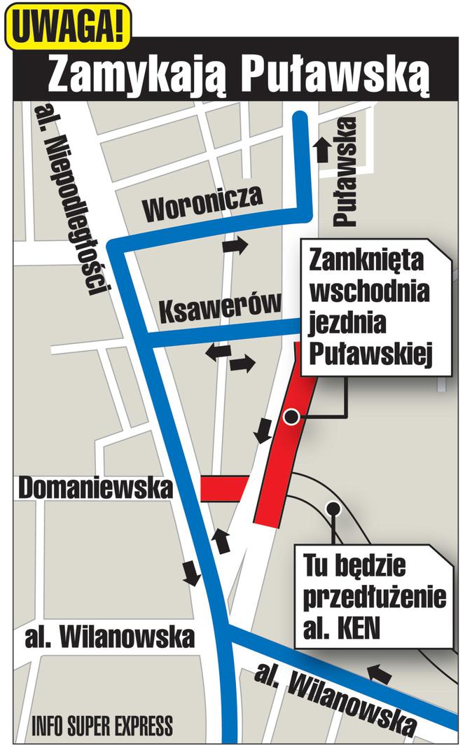 Puławska zamknięta