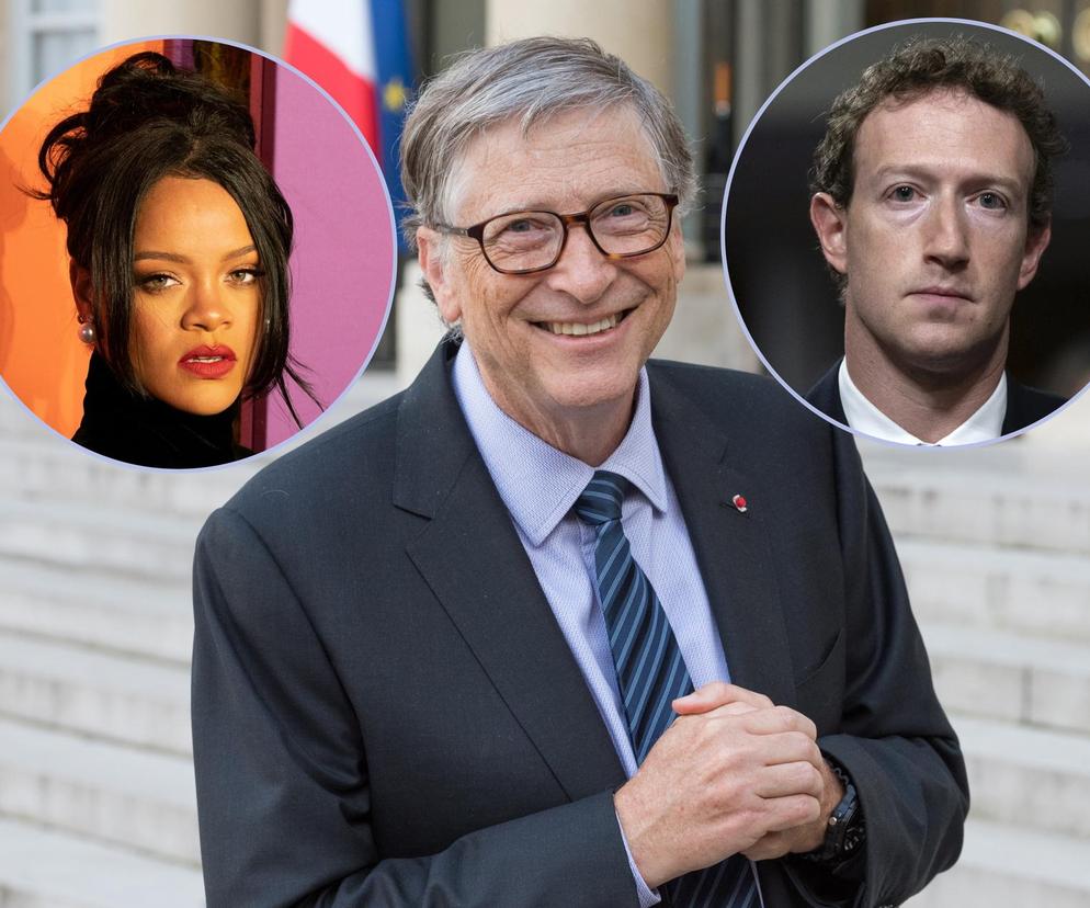 Bill Gates, Mark Zuckerberg i Rihanna