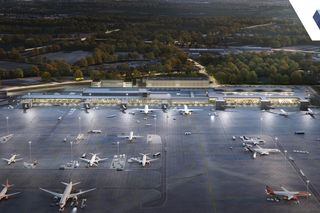 Wizualizacja rozbudowy lotniska w Krakowie