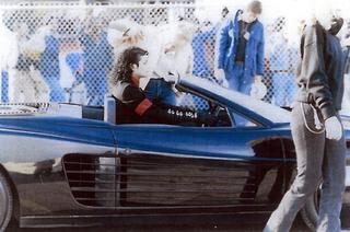 Michael Jackson w Ferrari Testarossa