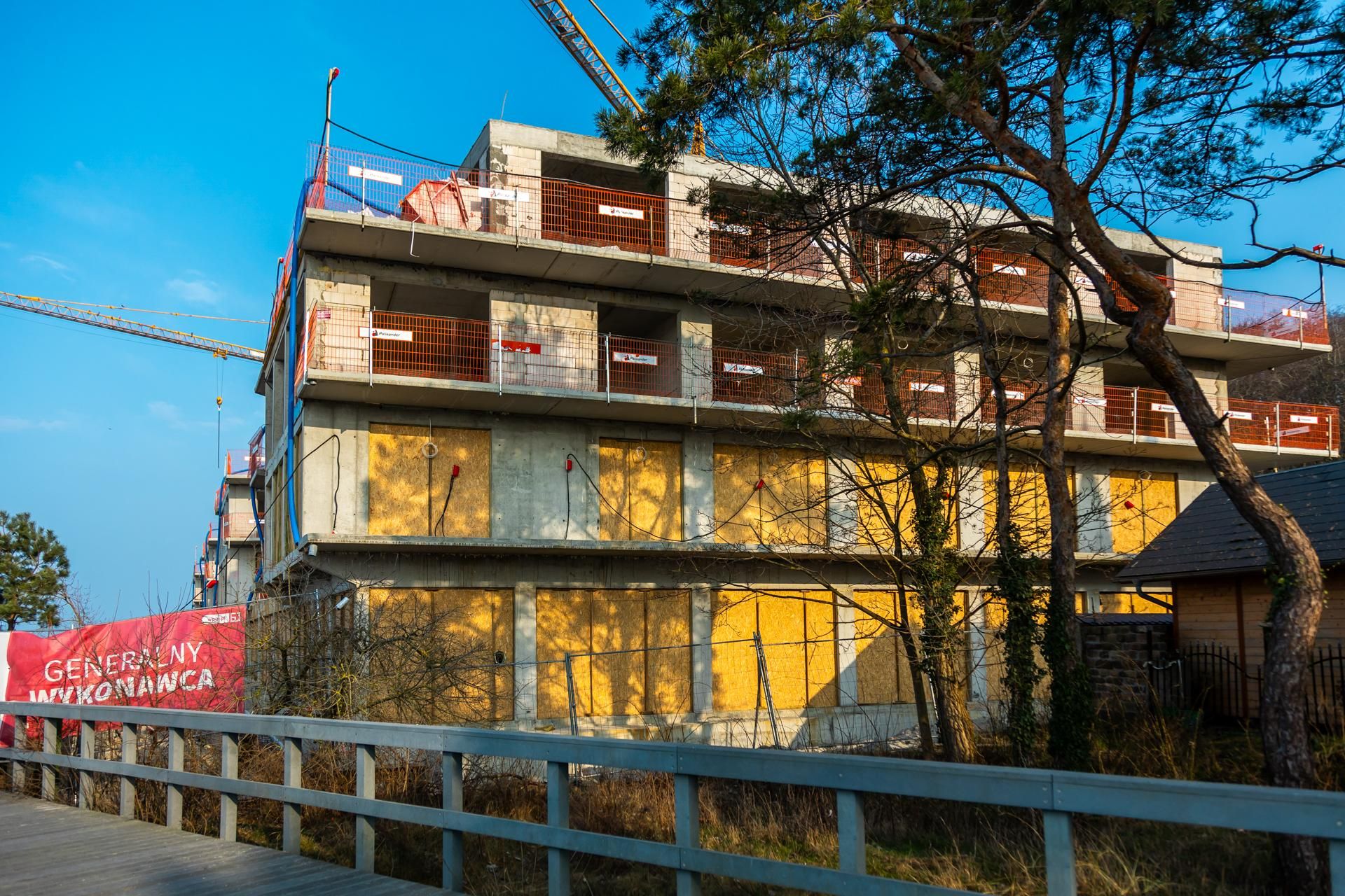 The Sea Resort w Międzyzdrojach podczas budowy