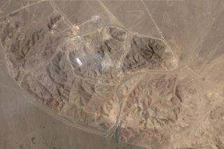 Kompleks nuklearny Fordo w Iranie po ataku USA 