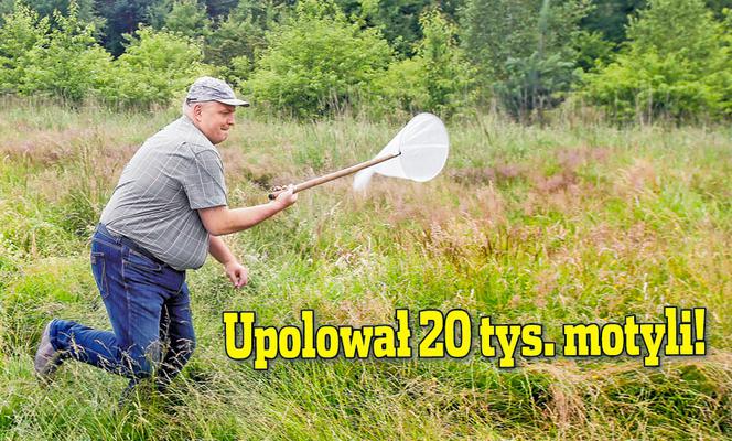 Upolował 20 tys. motyli!