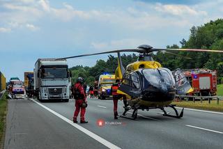 Wypadek na autostradzie A4. Zginął kierowca