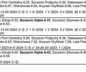 Rozkład jazdy PKP dla stacji Szczecin Główny 