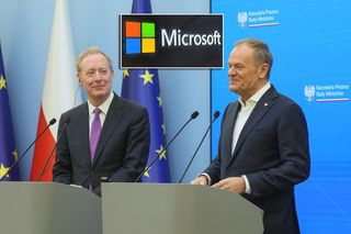 Tusk ogłasza inwestycje Microsoftu w Polsce. 700 mln dolarów do 2026 roku