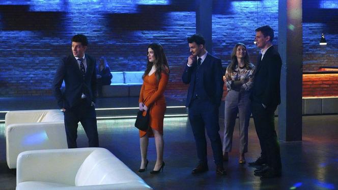 Barwy szczęścia odc. 2852: Justin (Jasper Sołtysiewicz), Agata (Natalia Zambrzycka), Ignacy Kieliszewski (Olaf Staszkiewicz)