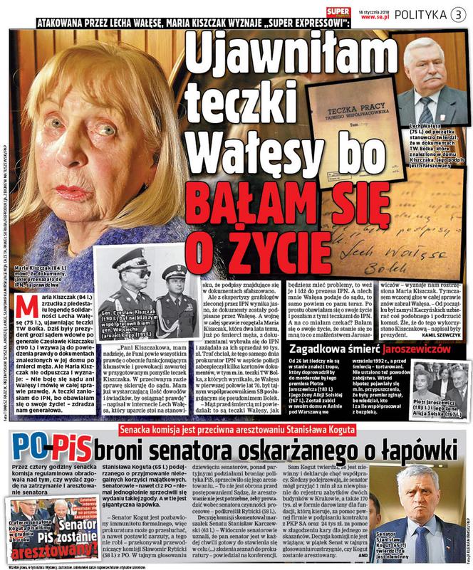 Chwała Kiszczakowej, że ujawniła teczkę Wałęsy